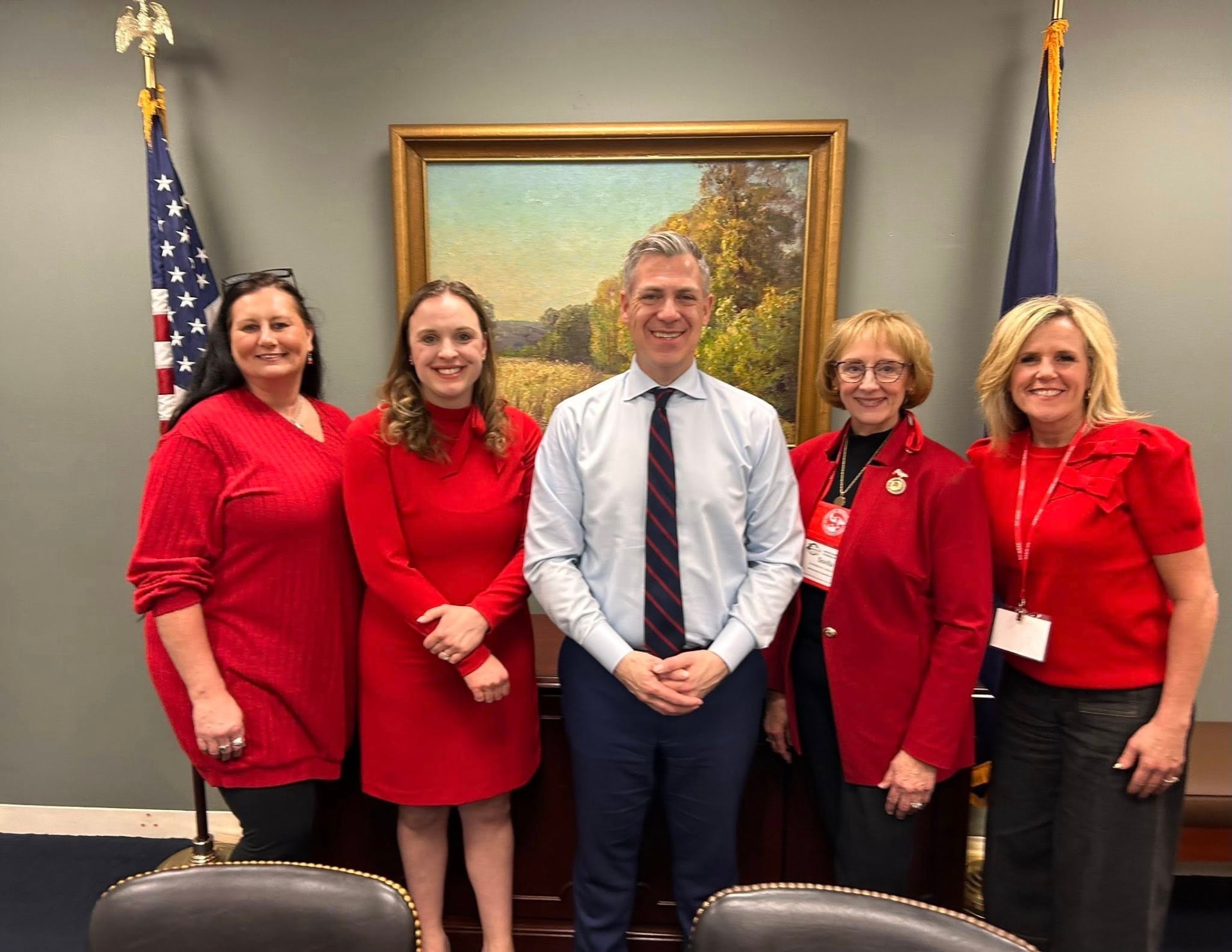 IFRW members meeting with a member of Congress in a Capitol Hill office